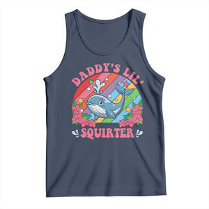 Funny Daddy's Lil Squirter Inappropriate Embarrassing Tank Top TS10 Navy Print Your Wear