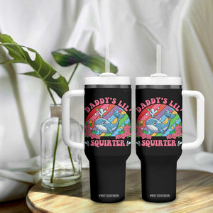 Funny Daddy's Lil Squirter Inappropriate Embarrassing Tumbler With Handle TS10 Print Your Wear