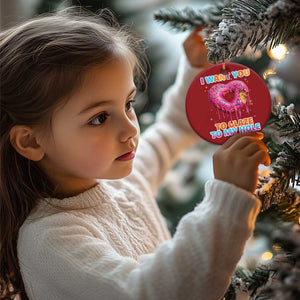 Funny Offensive Embarrassing Christmas Ornament I Want You to Glaze My Hole Adult Humor Donut TS10 Print Your Wear