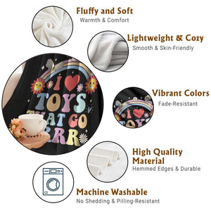 Funny Embarrassing Throw Blanket I Love Toys That Go Brrr Adult Humor TS10 Print Your Wear