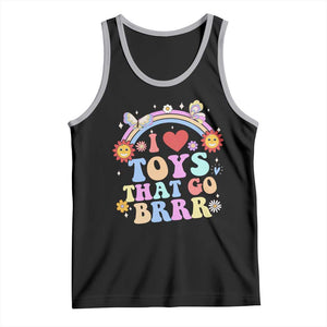 Funny Embarrassing Tank Top I Love Toys That Go Brrr Adult Humor TS10 Black Athletic Heather Print Your Wear