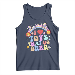 Funny Embarrassing Tank Top I Love Toys That Go Brrr Adult Humor TS10 Navy Print Your Wear