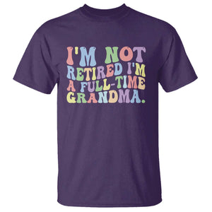 Retired Grandma T Shirt Funny Retirement Gifts For Grandma TS10 Purple Print Your Wear