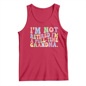 Retired Grandma Tank Top Funny Retirement Gifts For Grandma TS10 Red Print Your Wear