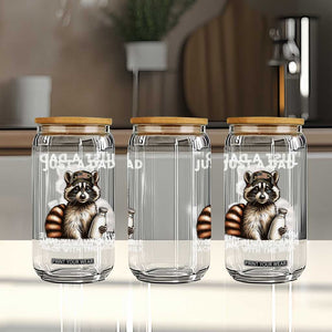 Just A Dad Who Always Came Back With The Milk Glass Can Retro Raccoon Camo Fathers Day TS10 Print Your Wear