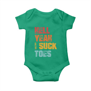 Funny Inappropriate Embarrassing Baby Onesie Funny Foot Fetish Sucking Toes Cringe Offensive Humor TS10 Irish Green Print Your Wear
