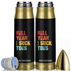 Funny Inappropriate Embarrassing Bullet Tumbler Funny Foot Fetish Sucking Toes Cringe Offensive Humor TS10 Black Print Your Wear