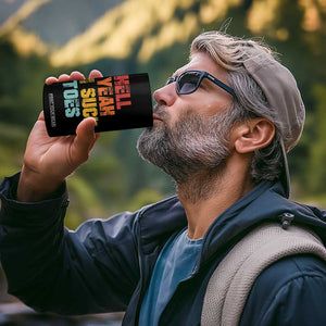 Funny Inappropriate Embarrassing 4 in 1 Can Cooler Tumbler Funny Foot Fetish Sucking Toes Cringe Offensive Humor TS10 Print Your Wear