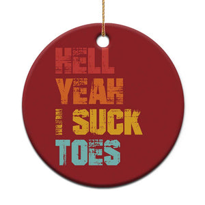Funny Inappropriate Embarrassing Christmas Ornament Funny Foot Fetish Sucking Toes Cringe Offensive Humor TS10 Print Your Wear