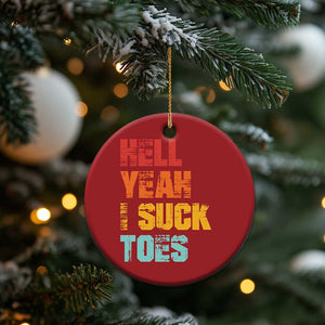Funny Inappropriate Embarrassing Christmas Ornament Funny Foot Fetish Sucking Toes Cringe Offensive Humor TS10 Print Your Wear