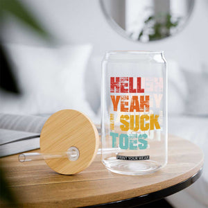 Funny Inappropriate Embarrassing Glass Can Funny Foot Fetish Sucking Toes Cringe Offensive Humor TS10 Print Your Wear