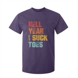 Funny Inappropriate Embarrassing T Shirt For Kid Funny Foot Fetish Sucking Toes Cringe Offensive Humor TS10 Purple Print Your Wear