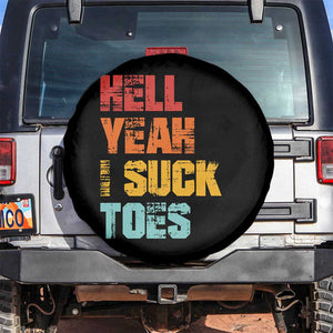 Funny Inappropriate Embarrassing Spare Tire Cover Funny Foot Fetish Sucking Toes Cringe Offensive Humor TS10 No hole Black Print Your Wear