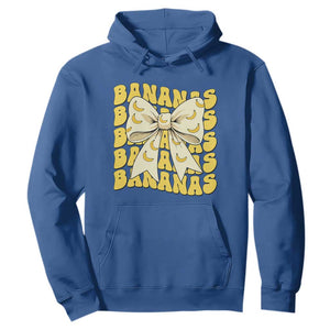 Bananas Coquette Bow Hoodie Retro Banana Lovers Women Girls Kids TS10 Royal Blue Print Your Wear