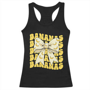 Bananas Coquette Bow Racerback Tank Top Retro Banana Lovers Women Girls Kids TS10 Black Print Your Wear