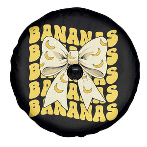 Bananas Coquette Bow Spare Tire Cover Retro Banana Lovers Women Girls Kids TS10 Print Your Wear