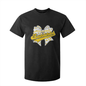 Bananas Coquette Bow T Shirt For Kid Retro Throwback Popular Fruit Humor Banana Classic TS10 Black Print Your Wear