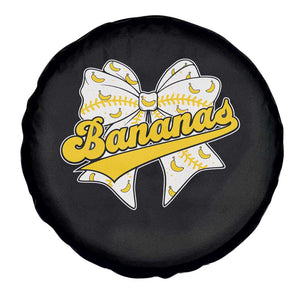 Bananas Coquette Bow Spare Tire Cover Retro Throwback Popular Fruit Humor Banana Classic TS10 Print Your Wear