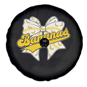 Bananas Coquette Bow Spare Tire Cover Retro Throwback Popular Fruit Humor Banana Classic TS10 Print Your Wear