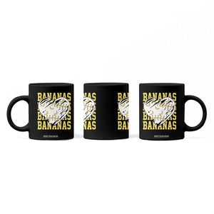 Retro Bananas Coffee Mug Vintage Baseball Heart Graphic Game Day Gifts TS10 Print Your Wear