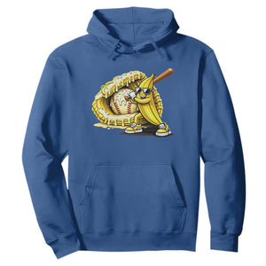 Baseball Banana Hoodie Funny Baseball Glove Drip Kids Youth Boys Girls TS10 Royal Blue Print Your Wear