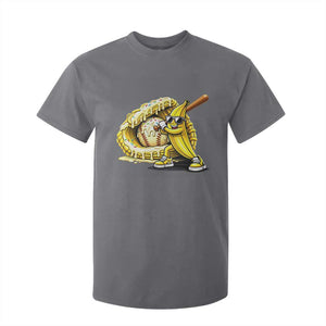 Baseball Banana T Shirt For Kid Funny Baseball Glove Drip Kids Youth Boys Girls TS10 Charcoal Print Your Wear