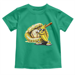 Baseball Banana Toddler T Shirt Funny Baseball Glove Drip Kids Youth Boys Girls TS10 Irish Green Print Your Wear