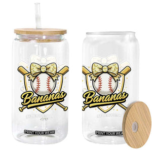 Bananas Coquette Bow Glass Can Baseball Bats Banana Lovers Women Girls Kids TS10 Print Your Wear