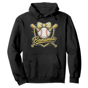 Bananas Coquette Bow Hoodie Baseball Bats Banana Lovers Women Girls Kids TS10 Black Print Your Wear