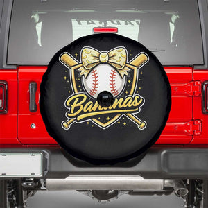 Bananas Coquette Bow Spare Tire Cover Baseball Bats Banana Lovers Women Girls Kids TS10 Black Print Your Wear