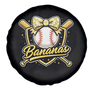 Bananas Coquette Bow Spare Tire Cover Baseball Bats Banana Lovers Women Girls Kids TS10 Print Your Wear