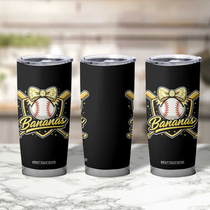 Bananas Coquette Bow Tumbler Cup Baseball Bats Banana Lovers Women Girls Kids TS10 Print Your Wear