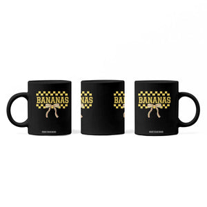 Bananas Coquette Bow Checkered Coffee Mug Women Girls Kids TS10 Print Your Wear