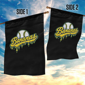 Funny Banana Baseball Garden Flag Sports Team Baseball Drip Ice Cream Style TS10 Print Your Wear