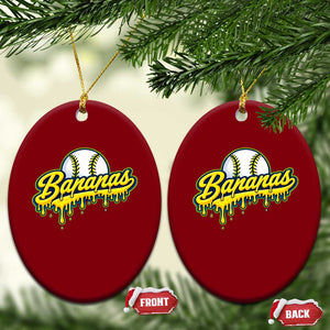 Funny Banana Baseball Ceramic Ornament Sports Team Baseball Drip Ice Cream Style TS10 Print Your Wear