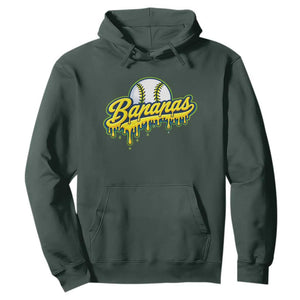 Funny Banana Baseball Hoodie Sports Team Baseball Drip Ice Cream Style TS10 Dark Forest Green Print Your Wear