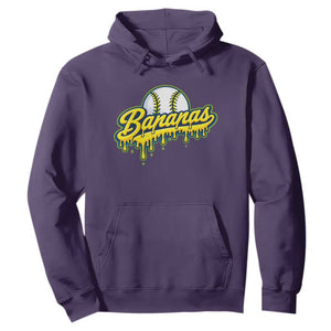 Funny Banana Baseball Hoodie Sports Team Baseball Drip Ice Cream Style TS10 Purple Print Your Wear