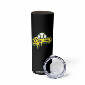 Funny Banana Baseball Skinny Tumbler Sports Team Baseball Drip Ice Cream Style TS10 Print Your Wear