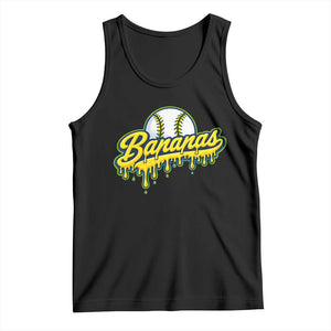 Funny Banana Baseball Tank Top Sports Team Baseball Drip Ice Cream Style TS10 Black Print Your Wear