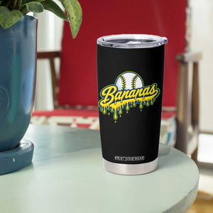 Funny Banana Baseball Tumbler Cup Sports Team Baseball Drip Ice Cream Style TS10 Print Your Wear
