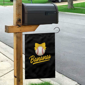Bananas Coquette Bow Garden Flag Banana Retro Popular Fruit Humor Cute Girls Kids TS10 Print Your Wear