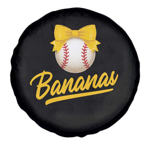 Bananas Coquette Bow Spare Tire Cover Banana Retro Popular Fruit Humor Cute Girls Kids TS10 Print Your Wear
