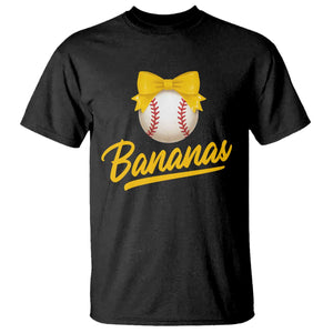 Bananas Coquette Bow T Shirt Banana Retro Popular Fruit Humor Cute Girls Kids TS10 Black Print Your Wear