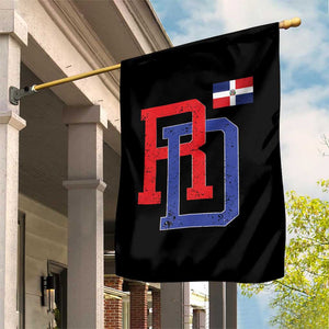 Dominican Republic Garden Flag Distressed RD Flag Dominican Pride TS10 Print Your Wear