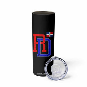 Dominican Republic Skinny Tumbler Distressed RD Flag Dominican Pride TS10 Print Your Wear