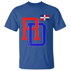 Dominican Republic T Shirt Distressed RD Flag Dominican Pride TS10 Royal Blue Print Your Wear