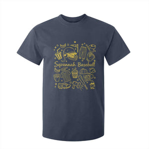 Bananas Baseball T Shirt For Kid Cute Trendy Banana Baseball Game Day Doodle TS10 Navy Print Your Wear