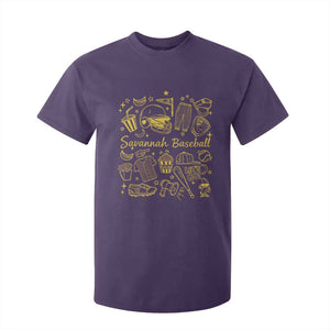 Bananas Baseball T Shirt For Kid Cute Trendy Banana Baseball Game Day Doodle TS10 Purple Print Your Wear