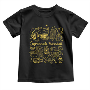 Bananas Baseball Toddler T Shirt Cute Trendy Banana Baseball Game Day Doodle TS10 Black Print Your Wear