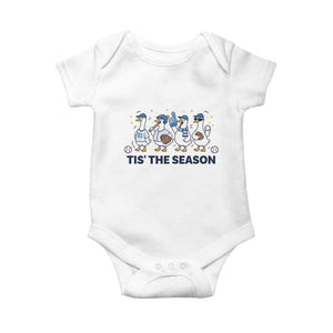Baseball Silly Goose Baby Onesie Funny Tis The Season Baseball Mom TS10 White Print Your Wear